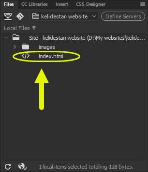 ساخت یک وب سایت (Site) جدید، در Adobe Dreamweaver (نسخه 2021)
