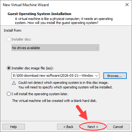 ساخت یک ماشین مجازی (Virtual Machine) و نصب ویندوز 11 بر روی آن، در نرم افزار VMware Workstation