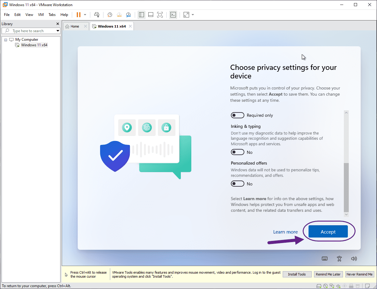ساخت یک ماشین مجازی (Virtual Machine) و نصب ویندوز 11 بر روی آن، در نرم افزار VMware Workstation
