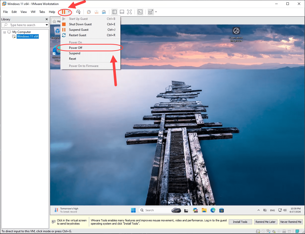 جابجا کردن محل قرارگیری فایل های یک ماشین مجازی (Virtual Machine)، در نرم افزار VMware Workstation