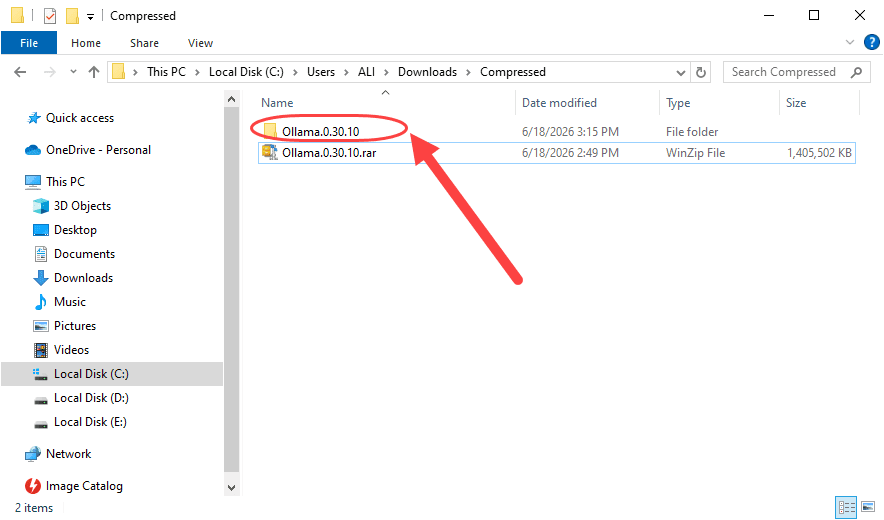 نصب نرم افزار Ollama