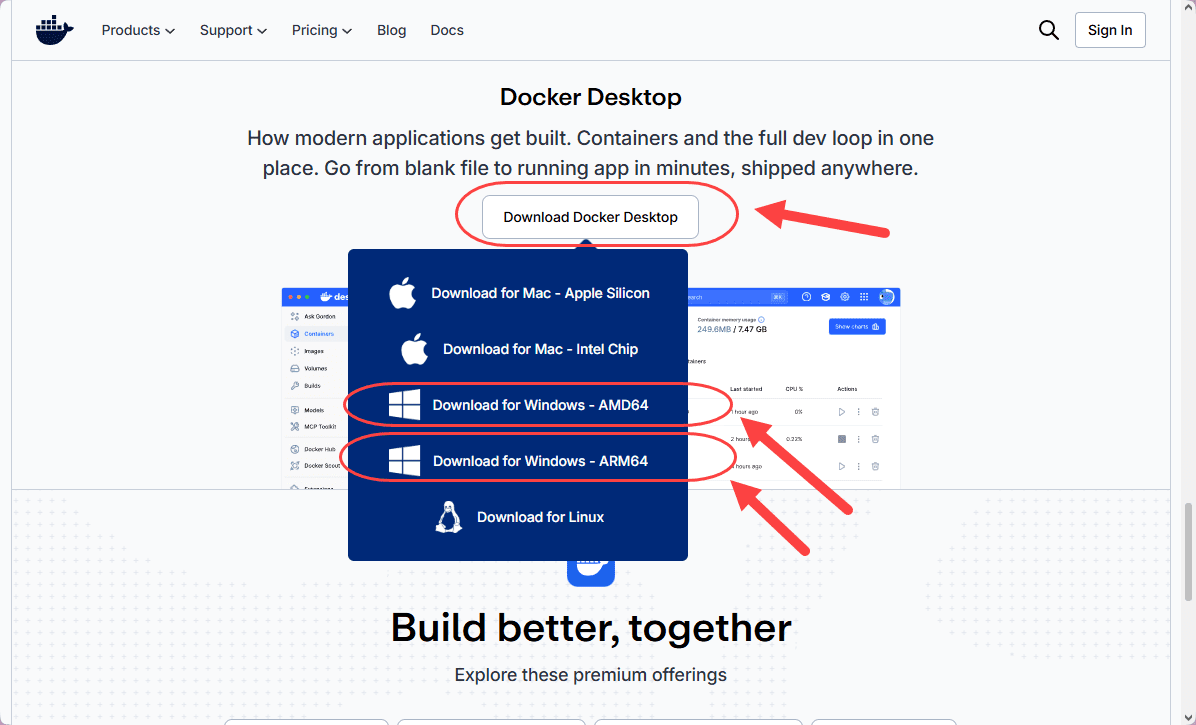 نصب Docker (نسخه Docker Desktop)