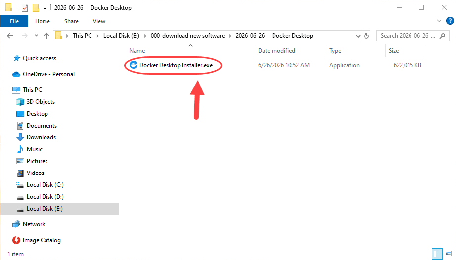 نصب Docker (نسخه Docker Desktop)