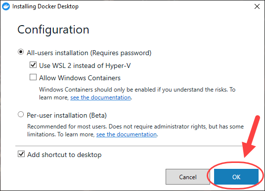 نصب Docker (نسخه Docker Desktop)