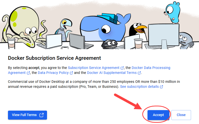 نصب Docker (نسخه Docker Desktop)