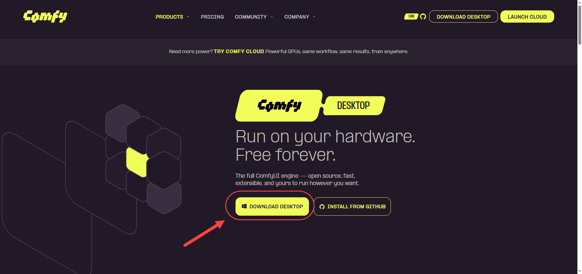 نصب نرم افزار ComfyUI (نسخه Comfy Desktop)