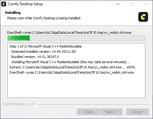 نصب نرم افزار ComfyUI (نسخه Comfy Desktop)
