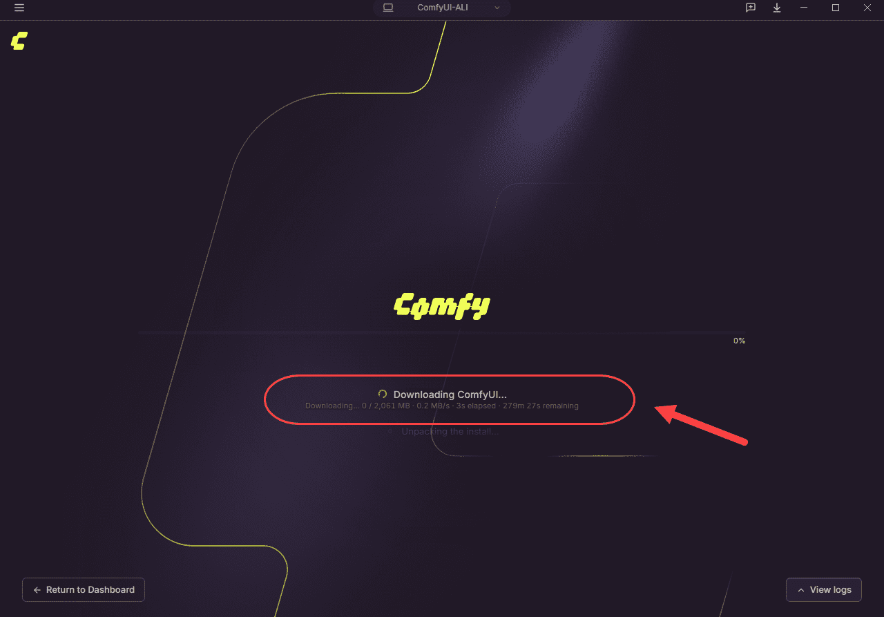 نصب نرم افزار ComfyUI (نسخه Comfy Desktop)