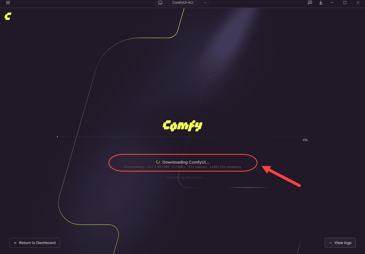 نصب نرم افزار ComfyUI (نسخه Comfy Desktop)