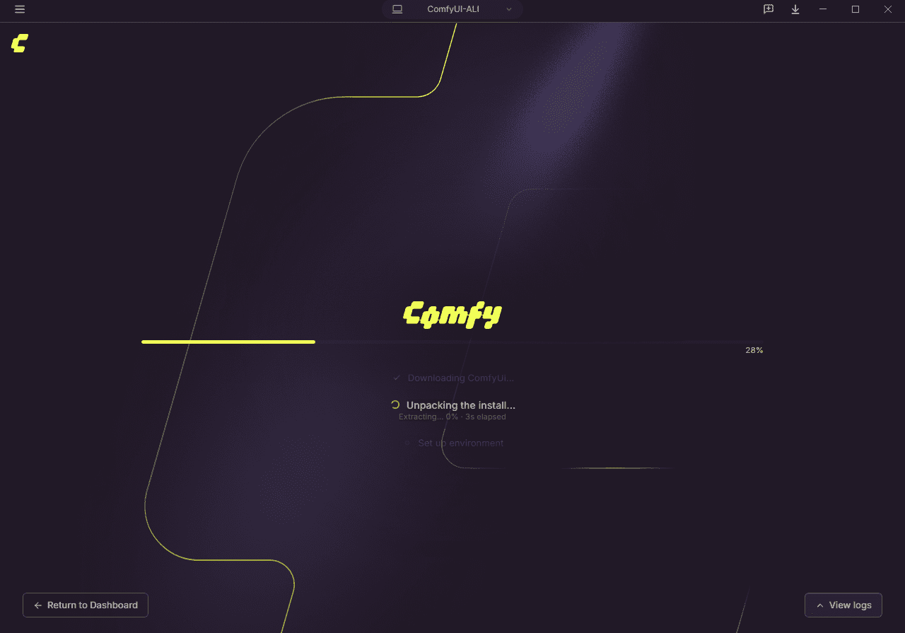 نصب نرم افزار ComfyUI (نسخه Comfy Desktop)