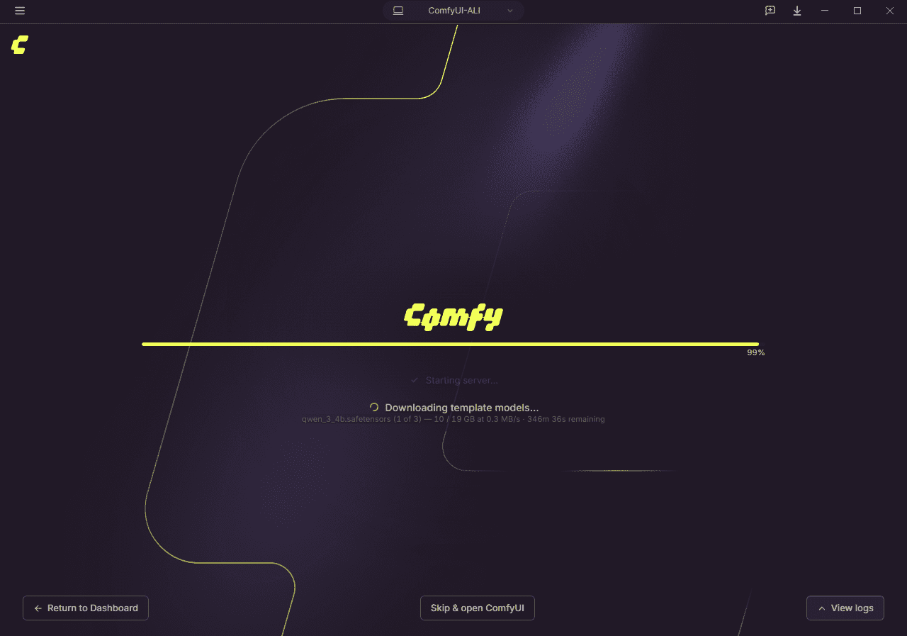 نصب نرم افزار ComfyUI (نسخه Comfy Desktop)