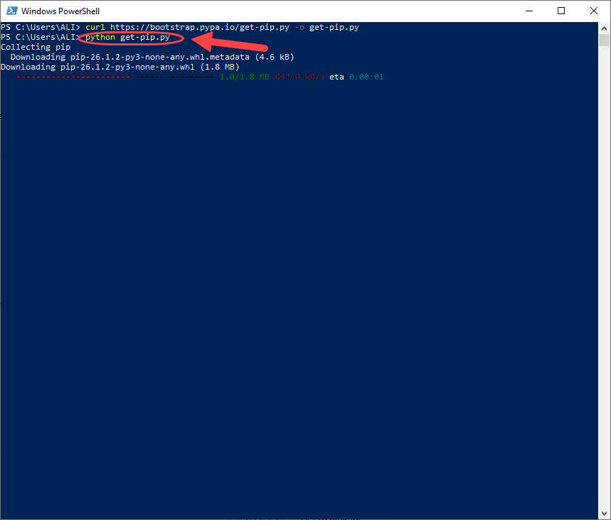 برطرف کردن مشکل ناشناخته بودن دستور pip ، در خط فرمان ویندوز (Windows Command Prompt)