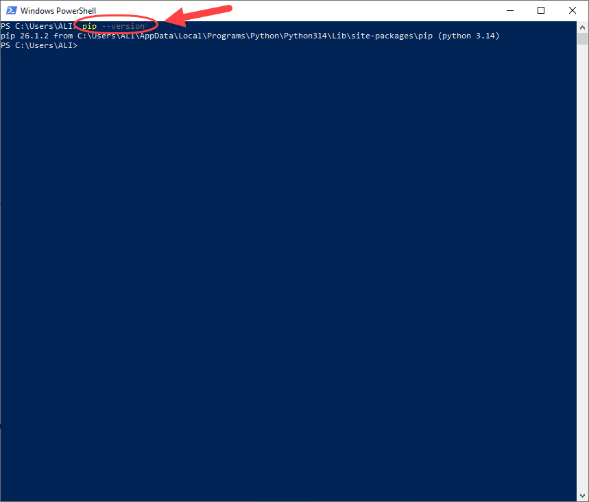 برطرف کردن مشکل ناشناخته بودن دستور pip ، در خط فرمان ویندوز (Windows Command Prompt)