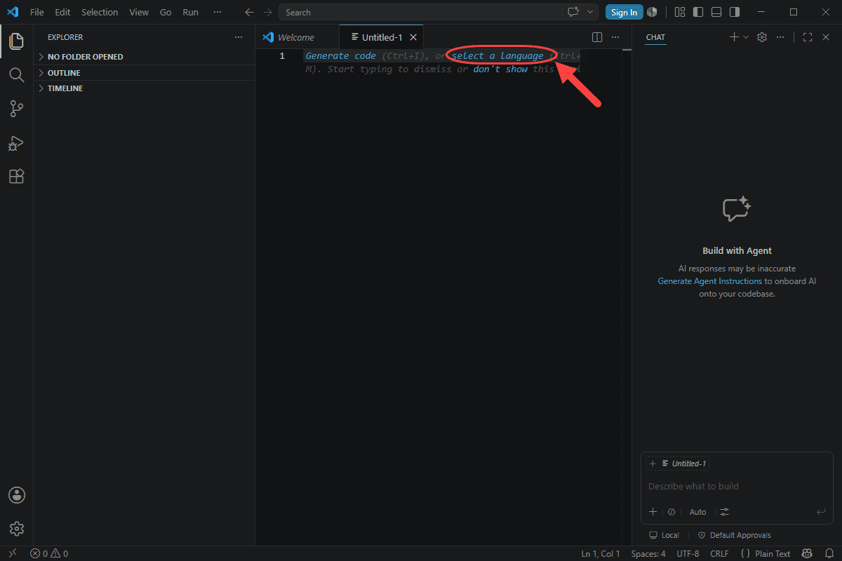 اجرای کد پایتون (Python)، در Visual Studio Code