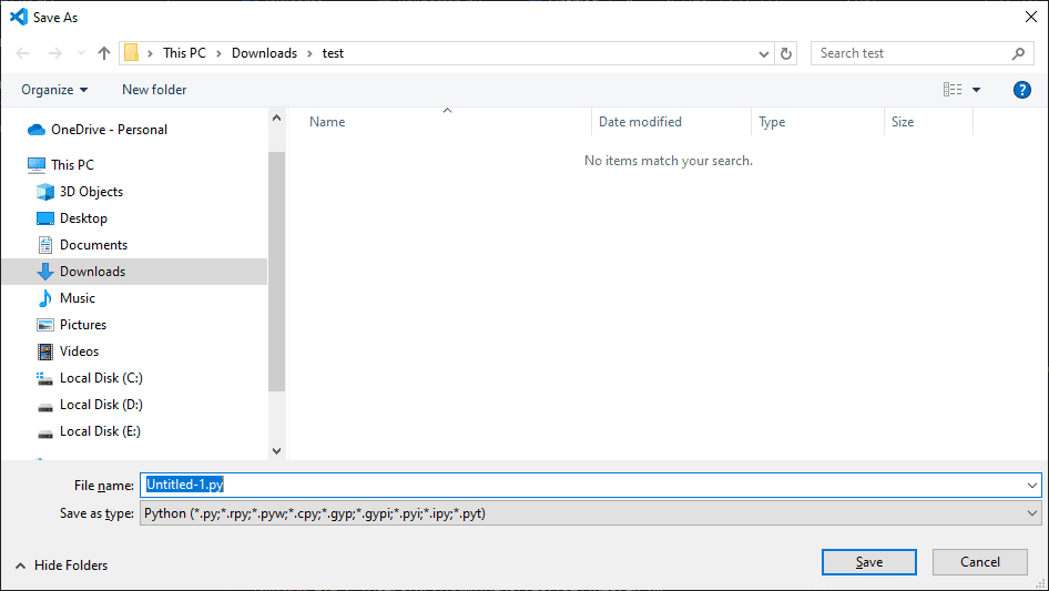 اجرای کد پایتون (Python)، در Visual Studio Code