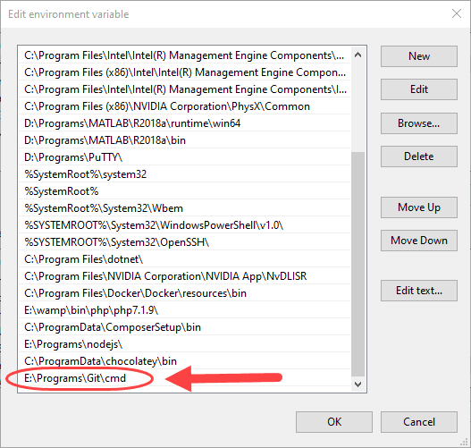 برطرف کردن مشکل ناشناخته بودن دستور git ، در خط فرمان ویندوز (Windows Command Prompt)