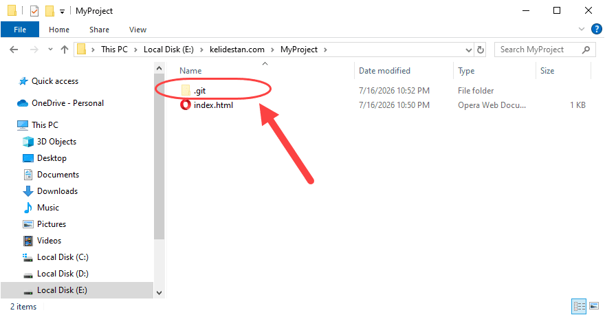 مخزن (Repository)، در Git