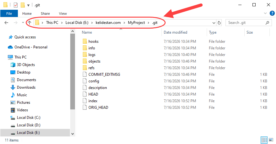 مخزن (Repository)، در Git