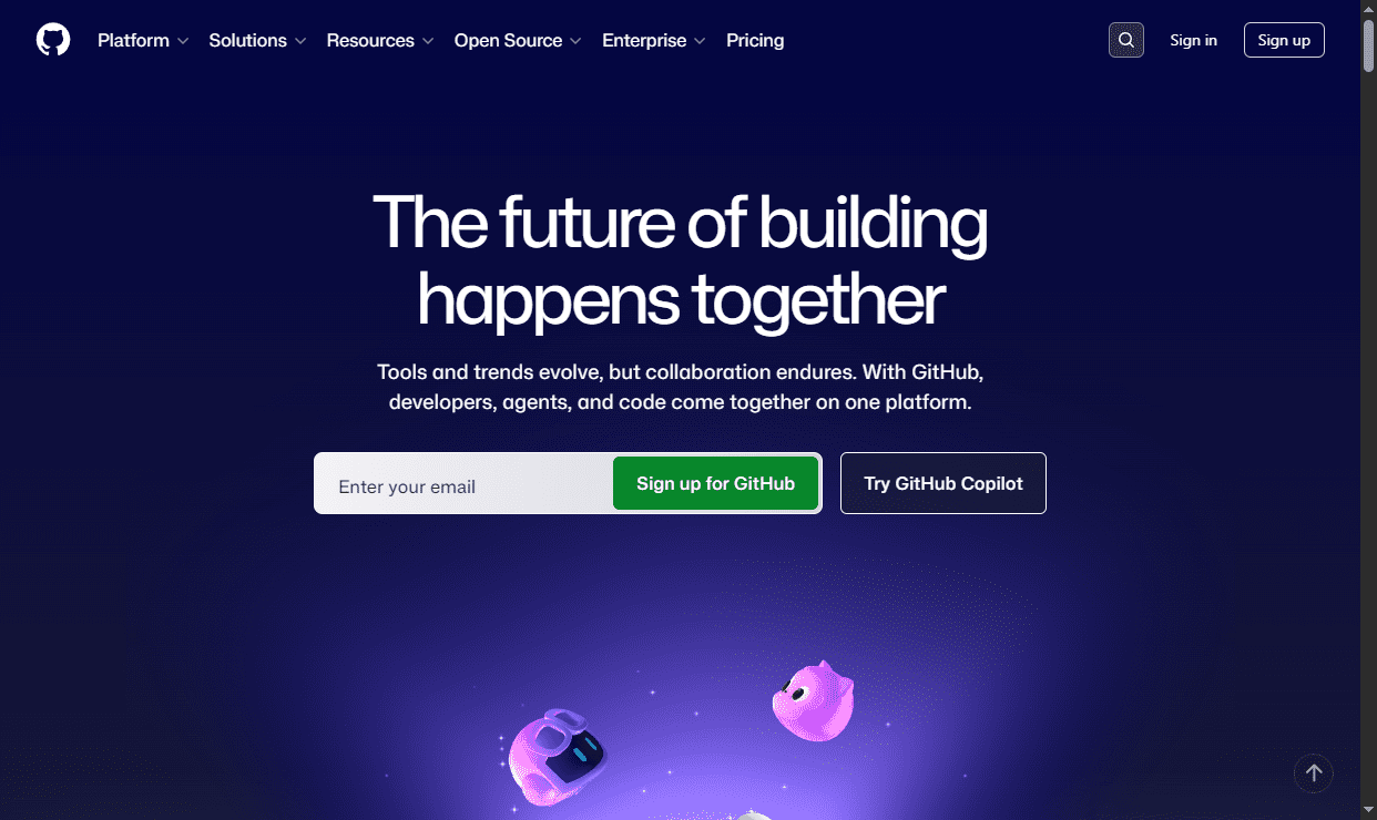 ثبت نام در سایت github.com ، در GitHub
