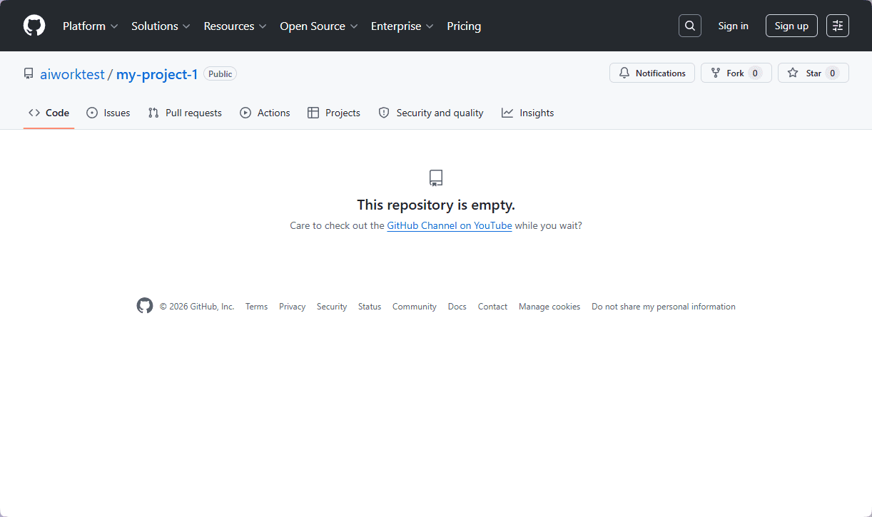 ساخت یک مخزن (Repository) کاملا خالی (بدون هیچ فایلی)، در GitHub