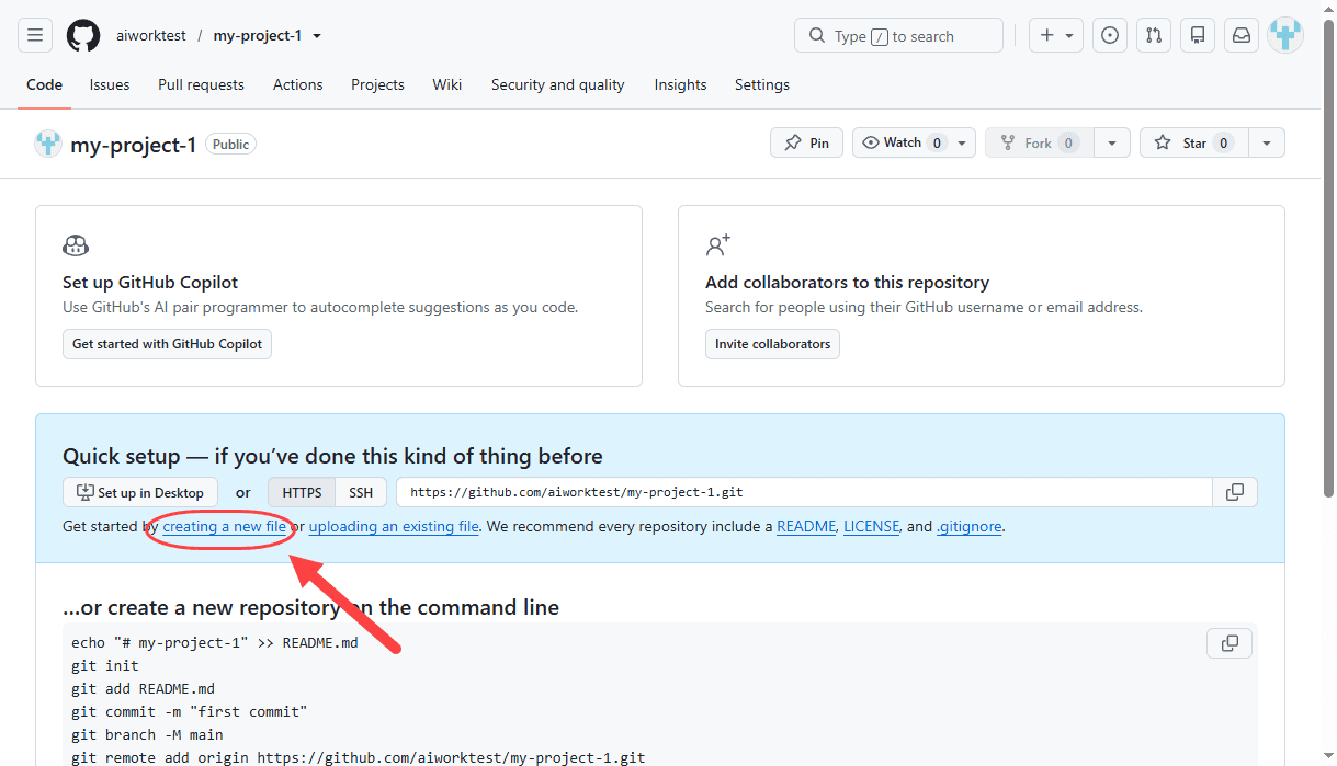 ساخت یک مخزن (Repository) کاملا خالی (بدون هیچ فایلی)، در GitHub