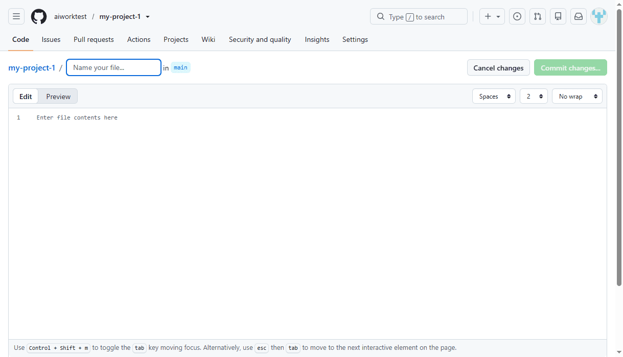 ساخت یک مخزن (Repository) کاملا خالی (بدون هیچ فایلی)، در GitHub