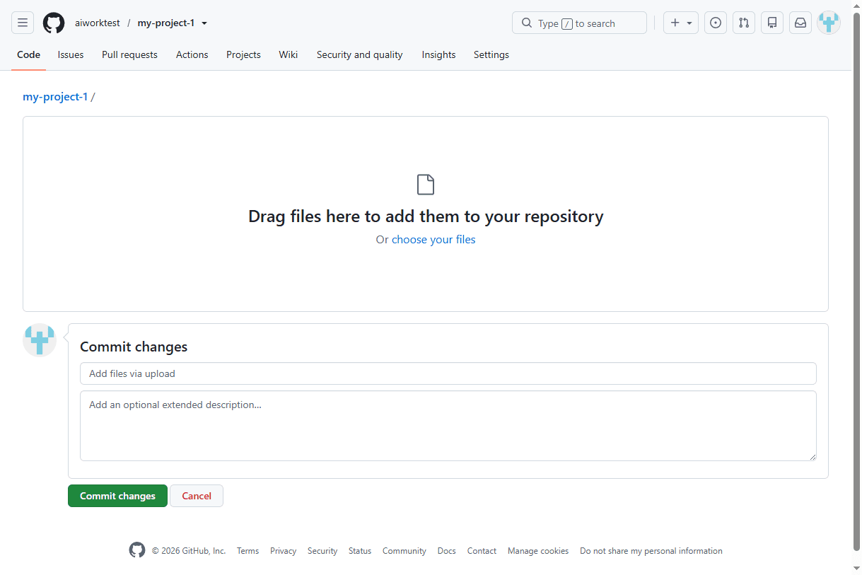 ساخت یک مخزن (Repository) کاملا خالی (بدون هیچ فایلی)، در GitHub