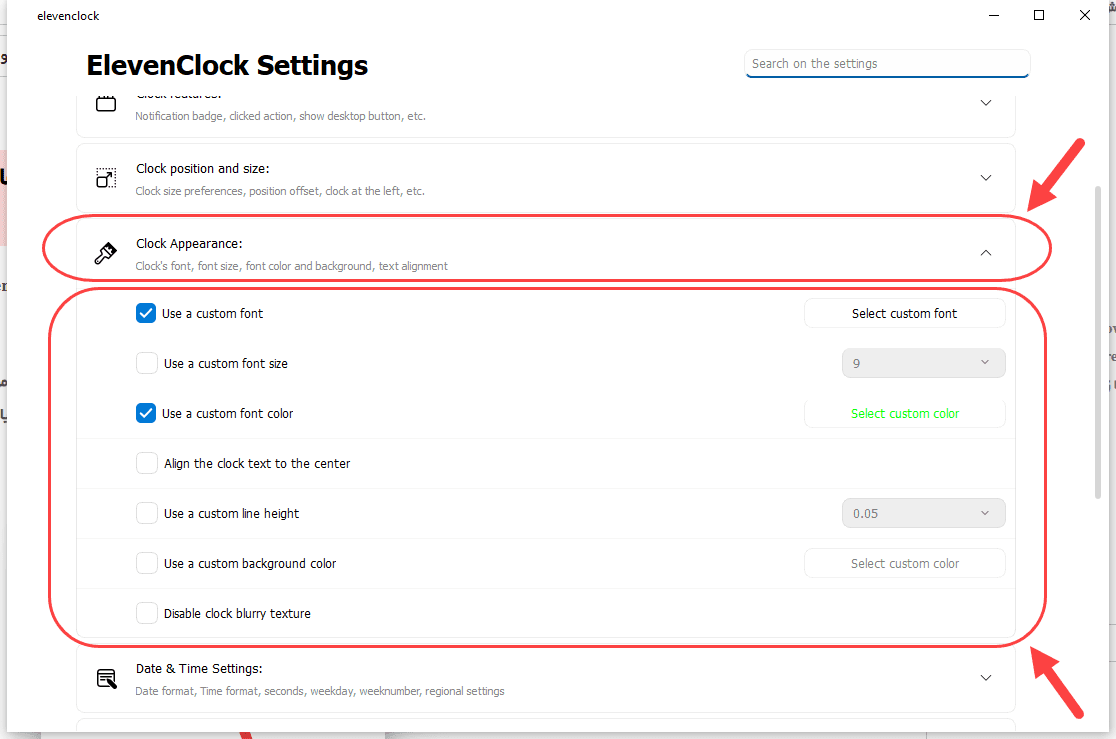 نرم افزار ElevenClock ، برای نمایش ساعت و تاریخ با ظاهر و ویژگی های دلخواه، در موقعیتی دلخواه از صفحه ویندوز (جدا از ساعت اصلی ویندوز)
