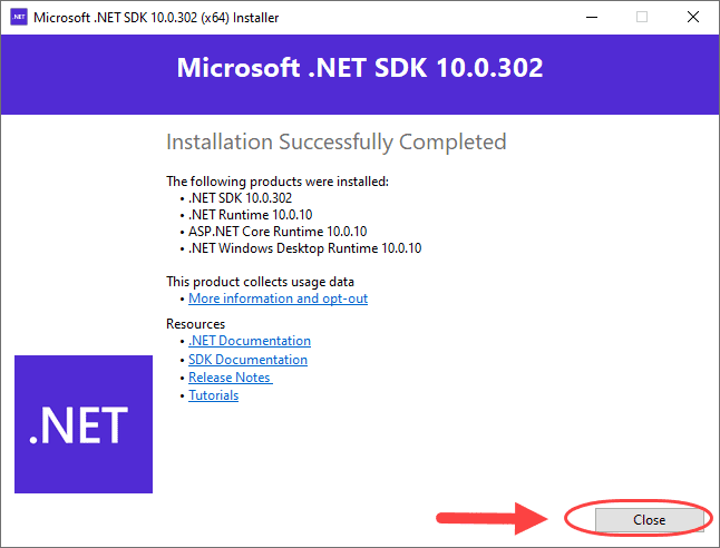 نصب NET. برای ویندوز